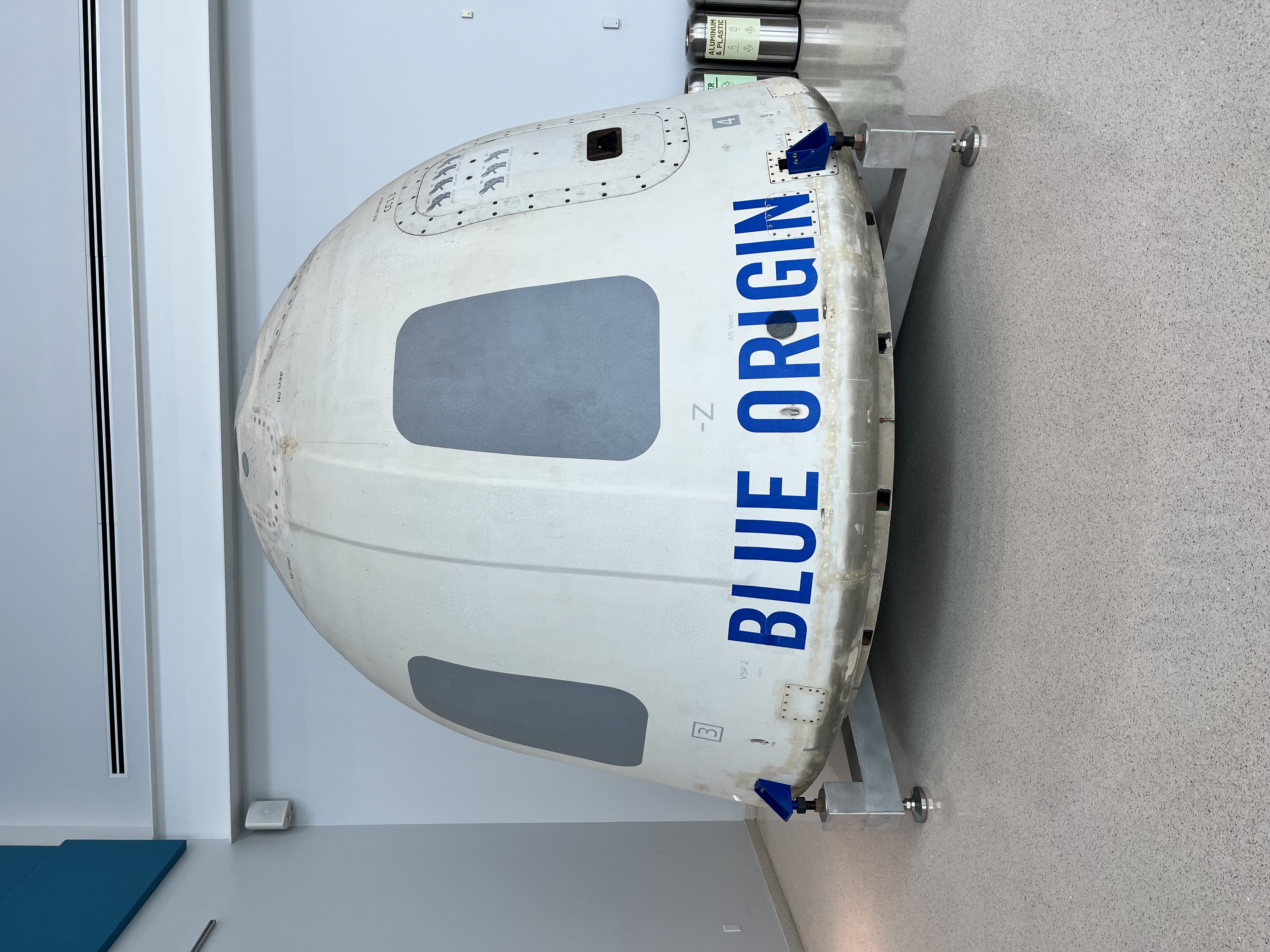 New Shepard re-entry vehicle